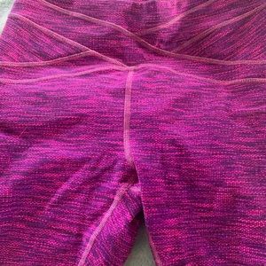 Lululemon Size 8 crop purple pink leggings